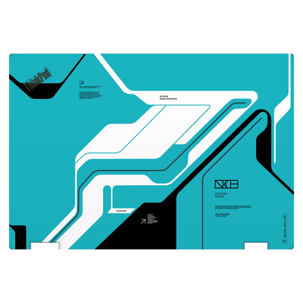 Lenovo ThinkPad Yoga 370 laptop skin - Cyber Blue