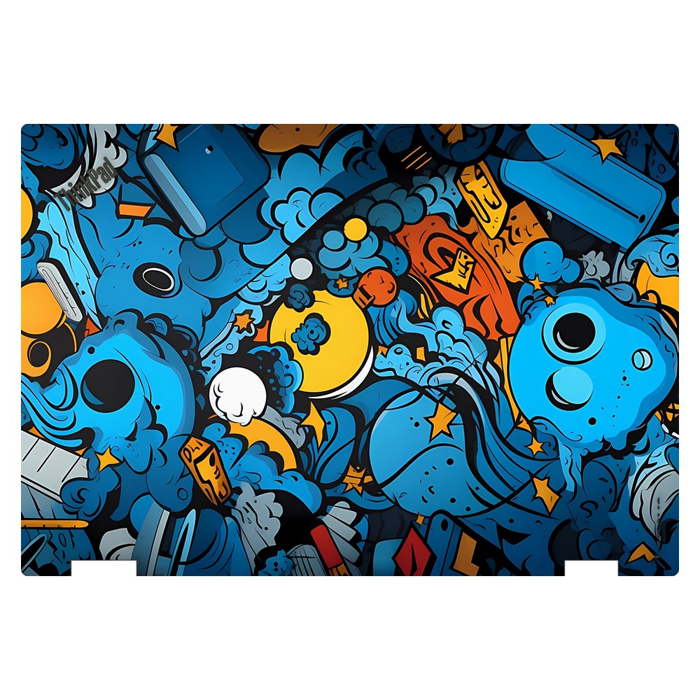 Lenovo ThinkPad Yoga 370 laptop skin - Doodle Frenzy