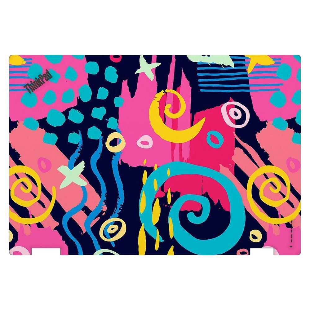 Lenovo ThinkPad Yoga 370 laptop skin - Geometric Neon Graphic