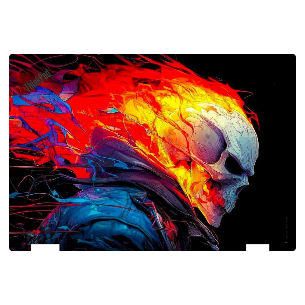 Lenovo ThinkPad Yoga 370 laptop skin - Ghost Rider Inferno