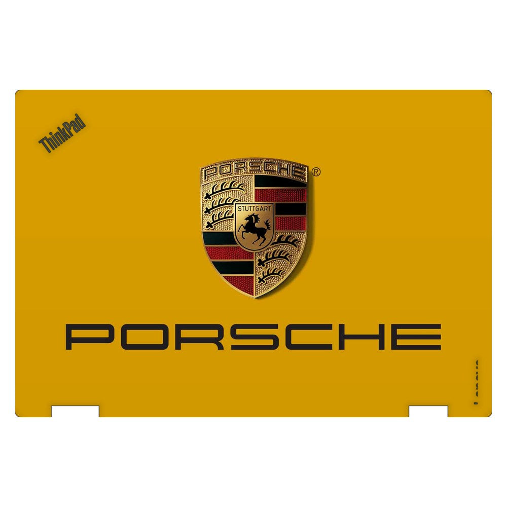 Lenovo ThinkPad Yoga 370 laptop skin - Golden Porsche