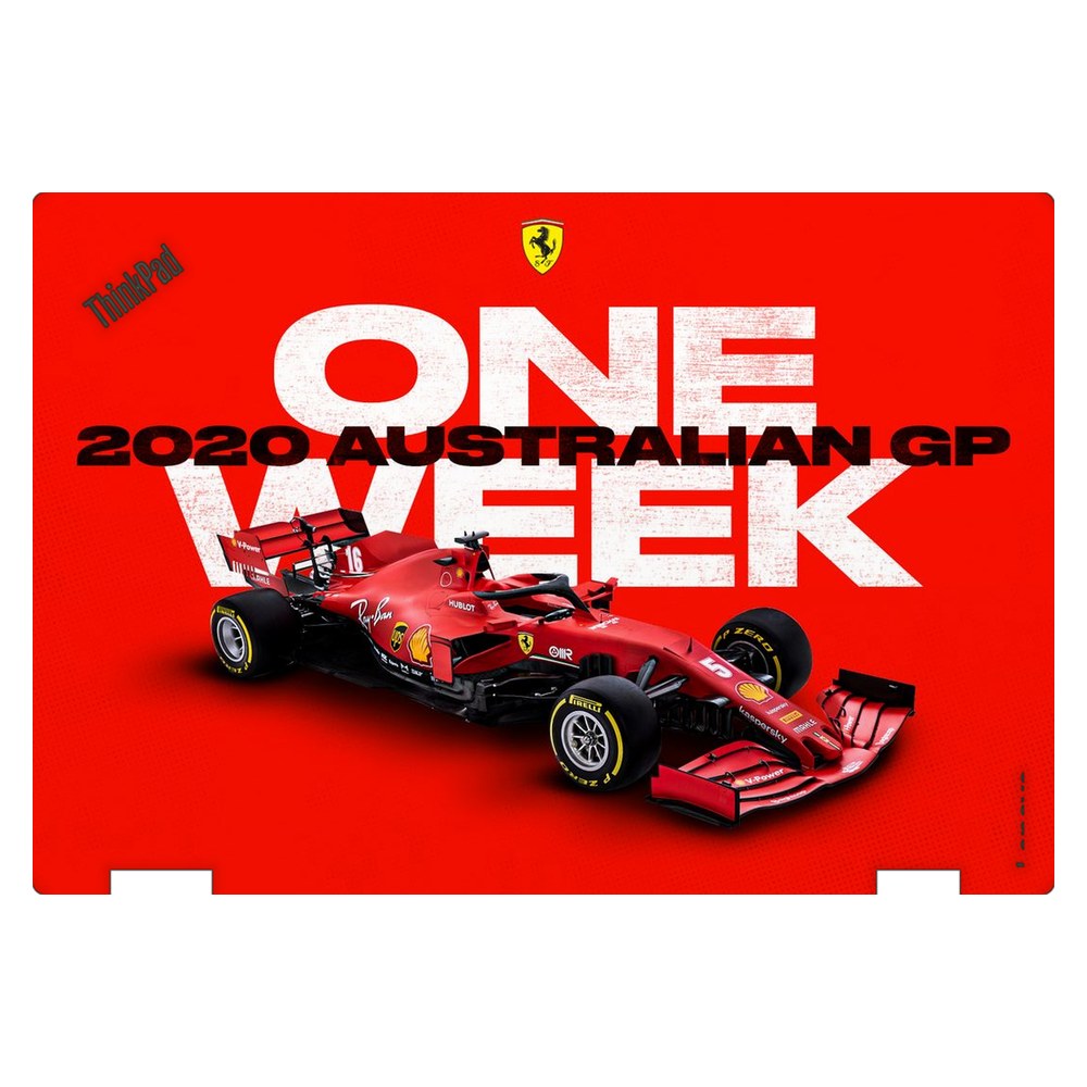 Lenovo ThinkPad Yoga 370 laptop skin - Melbourne GP Ferrari Countdown