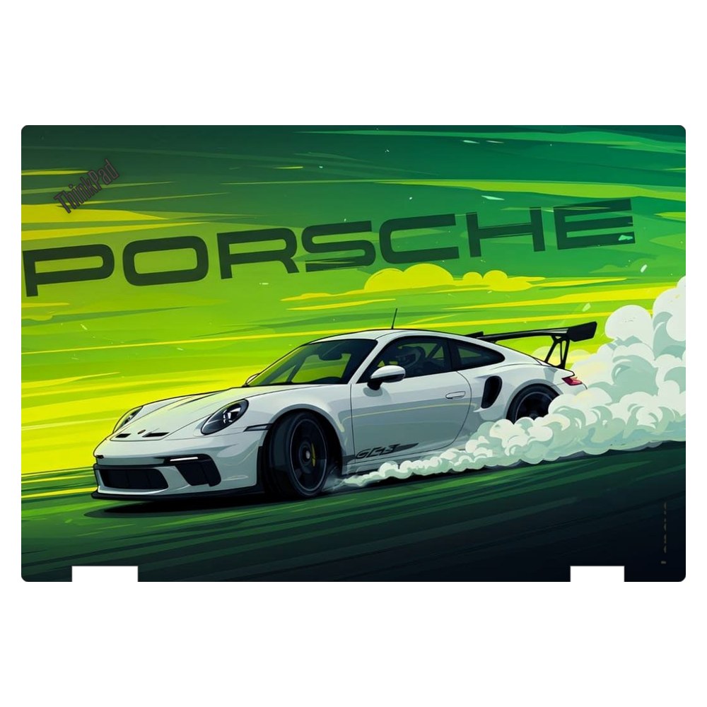 Lenovo ThinkPad Yoga 370 laptop skin - Porsche Green Drift