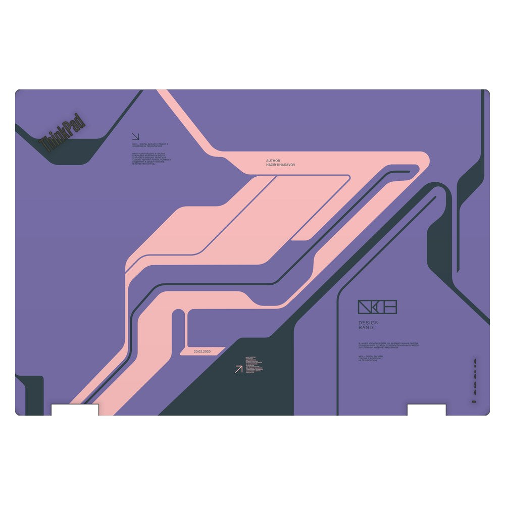 Lenovo ThinkPad Yoga 370 laptop skin - Purple Cyberpunk