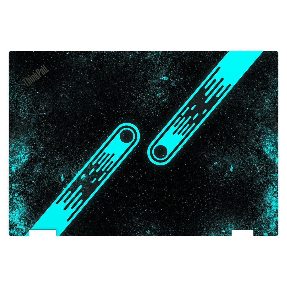 Lenovo ThinkPad Yoga 370 laptop skin - Teal Tech