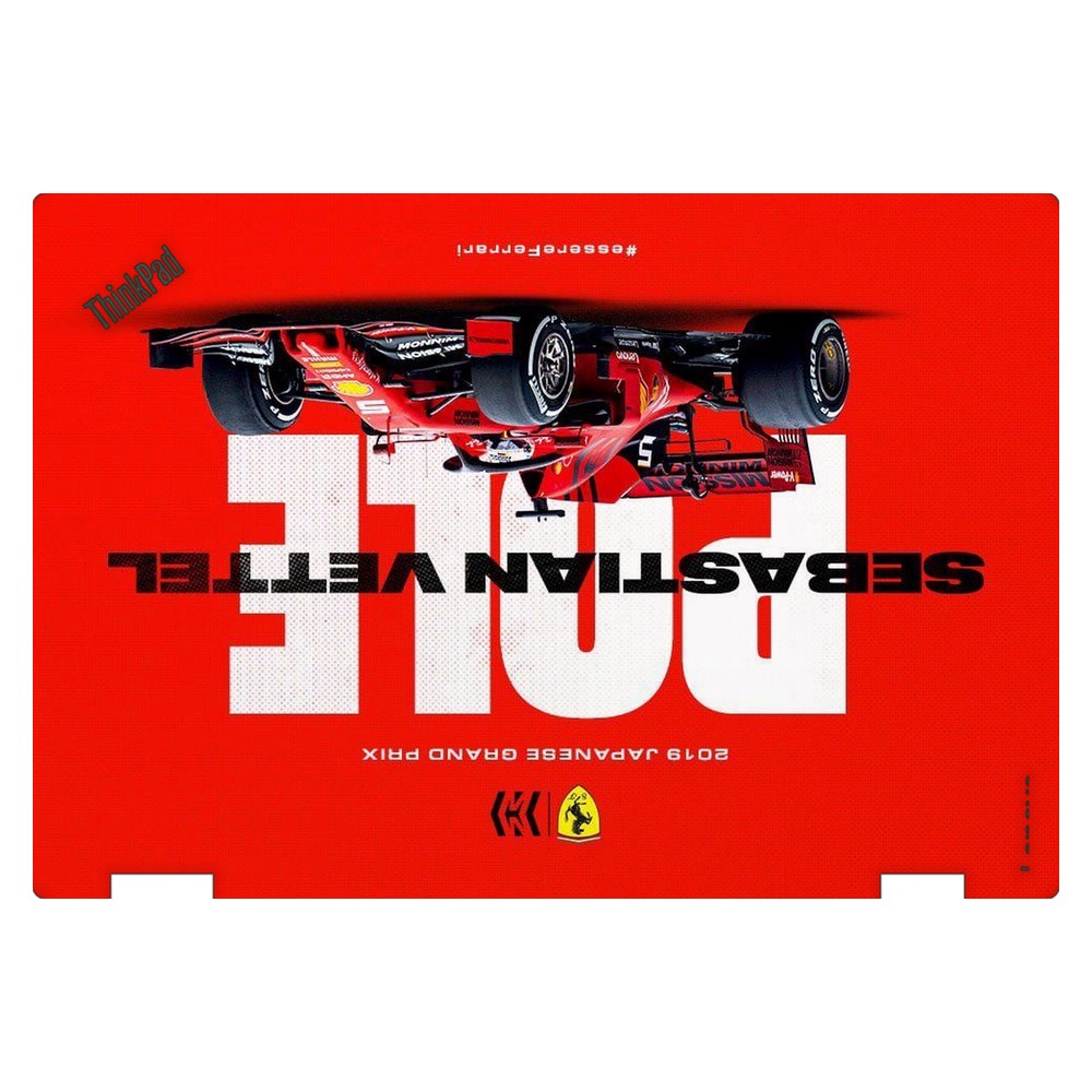Lenovo ThinkPad Yoga 370 laptop skin - Vettel Suzuka Pole 2019