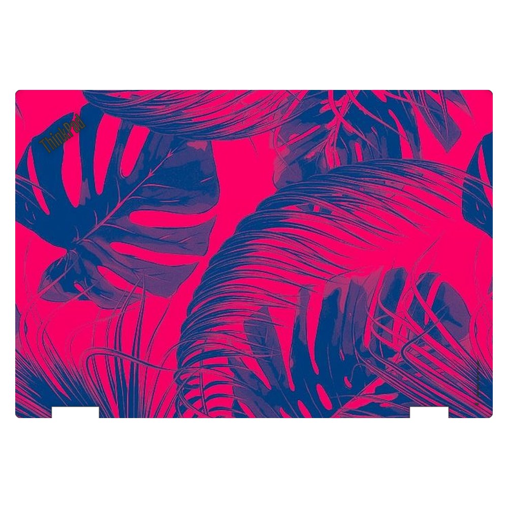 Lenovo ThinkPad Yoga 370 laptop skin - Vibrant Neon Pink Foliage