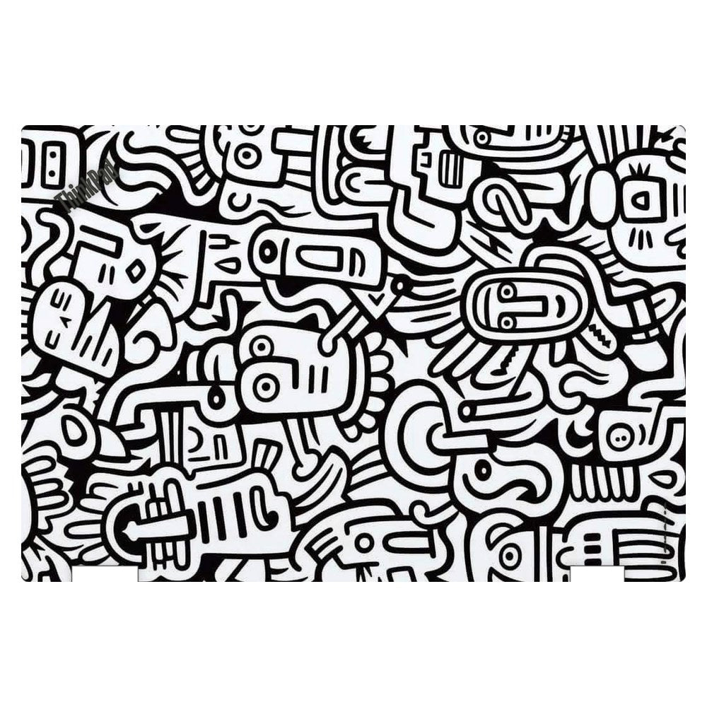 Lenovo ThinkPad Yoga 370 laptop skin - Whimsical Black and White