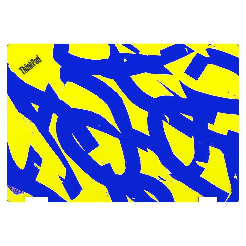 Lenovo ThinkPad Yoga 370 laptop skin - Yellow Abstract Flow