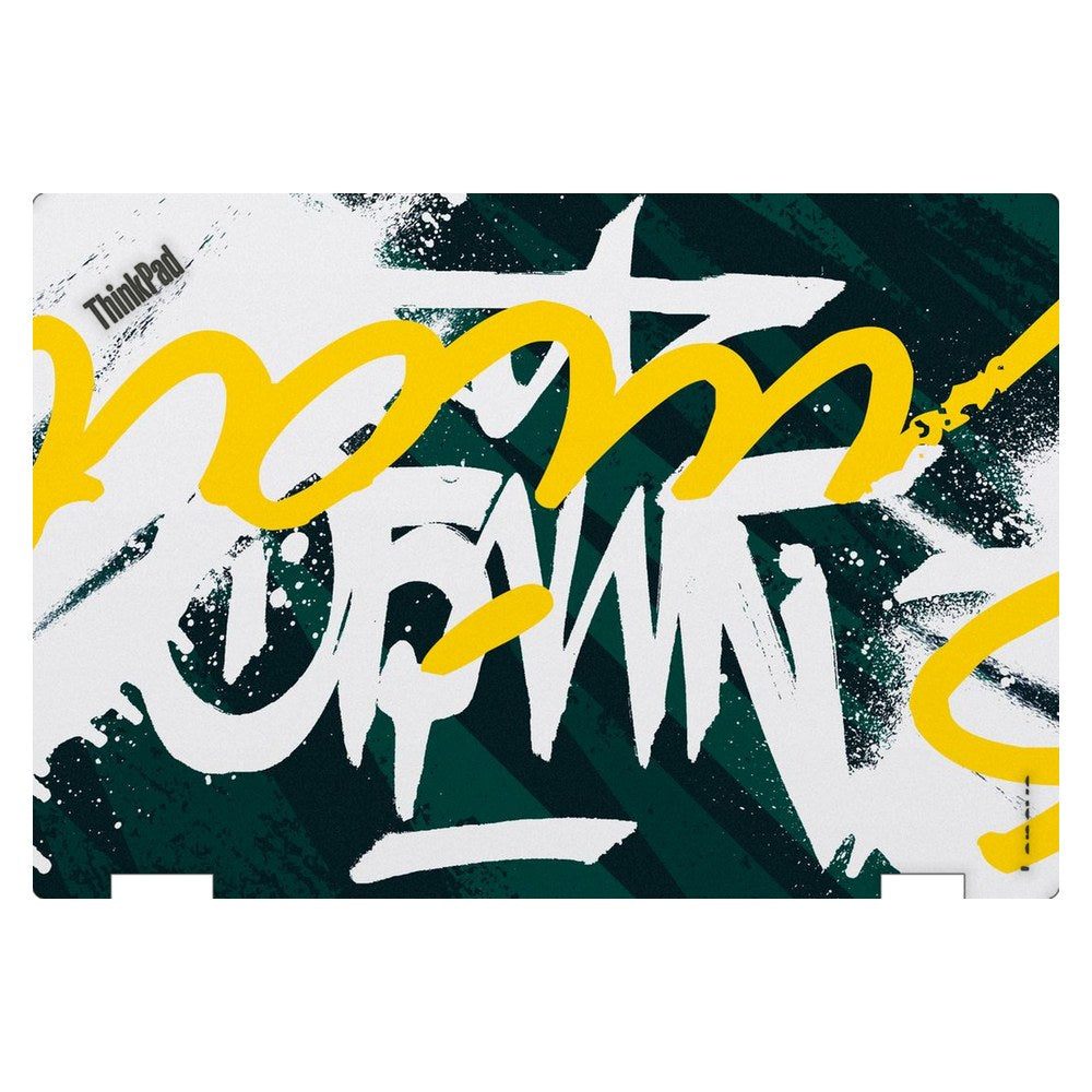 Lenovo ThinkPad Yoga 370 laptop skin - Yellow Brush Strokes