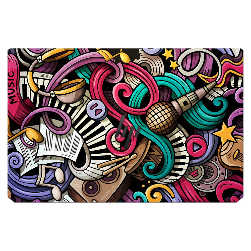 Hp ZBook 15 G5 laptop skin - Music Doodle