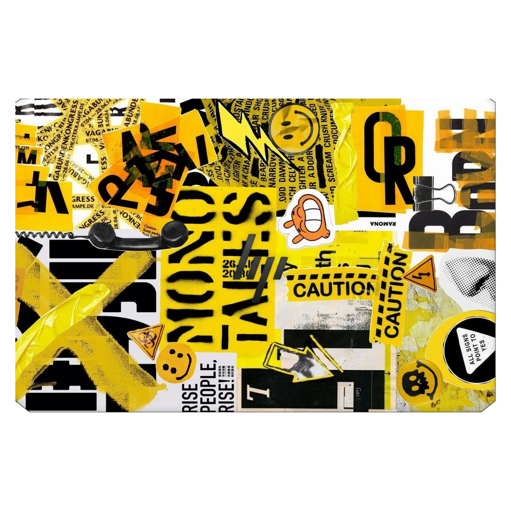 Hp ZBook 15 G5 laptop skin - Yellow Alert