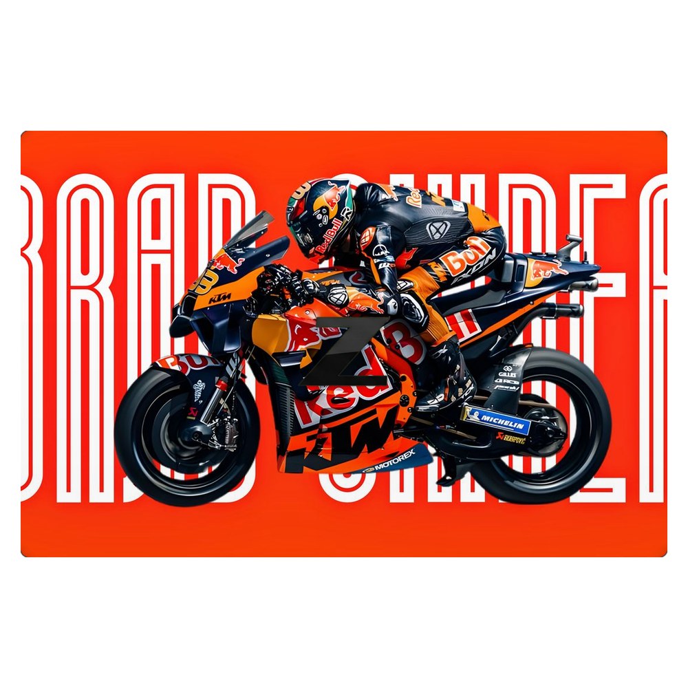 Hp ZBook Firefly 14 G7 laptop skin - Binder RedBull KTM Action