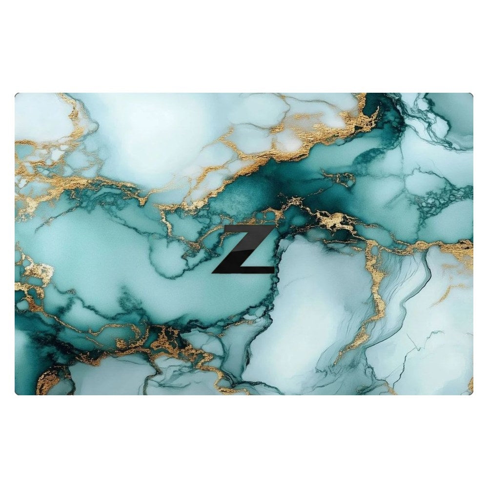 Hp ZBook Firefly 14 G7 laptop skin - Emerald Fluid Art