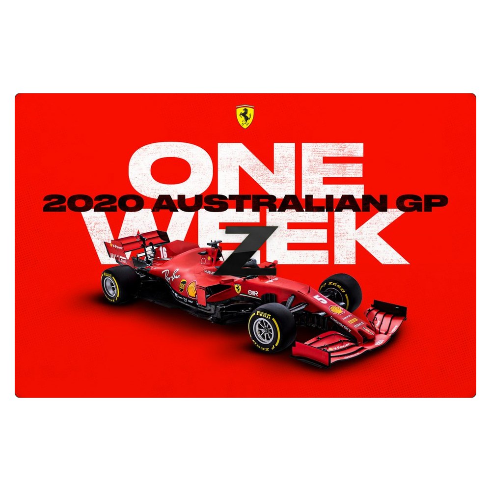 Hp ZBook Firefly 14 G7 laptop skin - Melbourne GP Ferrari Countdown