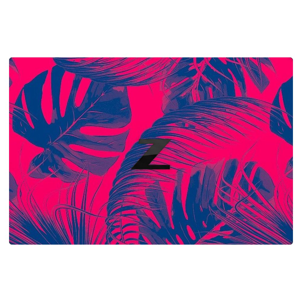 Hp ZBook Firefly 14 G7 laptop skin - Vibrant Neon Pink Foliage