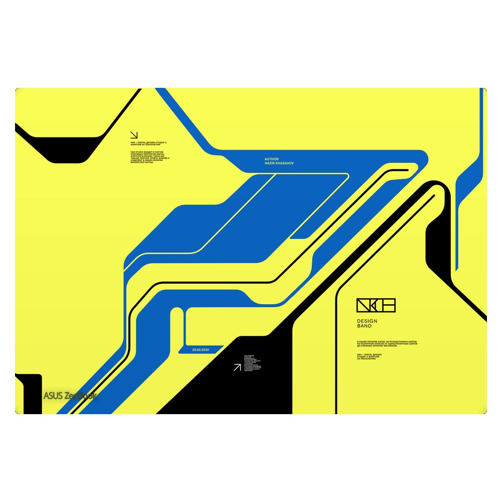 ASUS Zenbook 14 Oled - UX3405CA laptop skin - Cyber Yellow