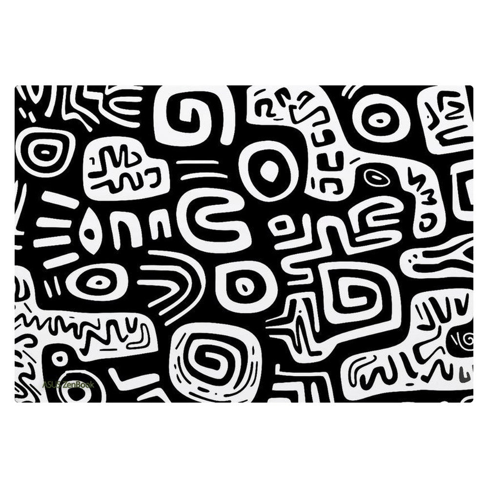 ASUS Zenbook 14 Oled - UX3405CA laptop skin - Monochrome Primitive Art