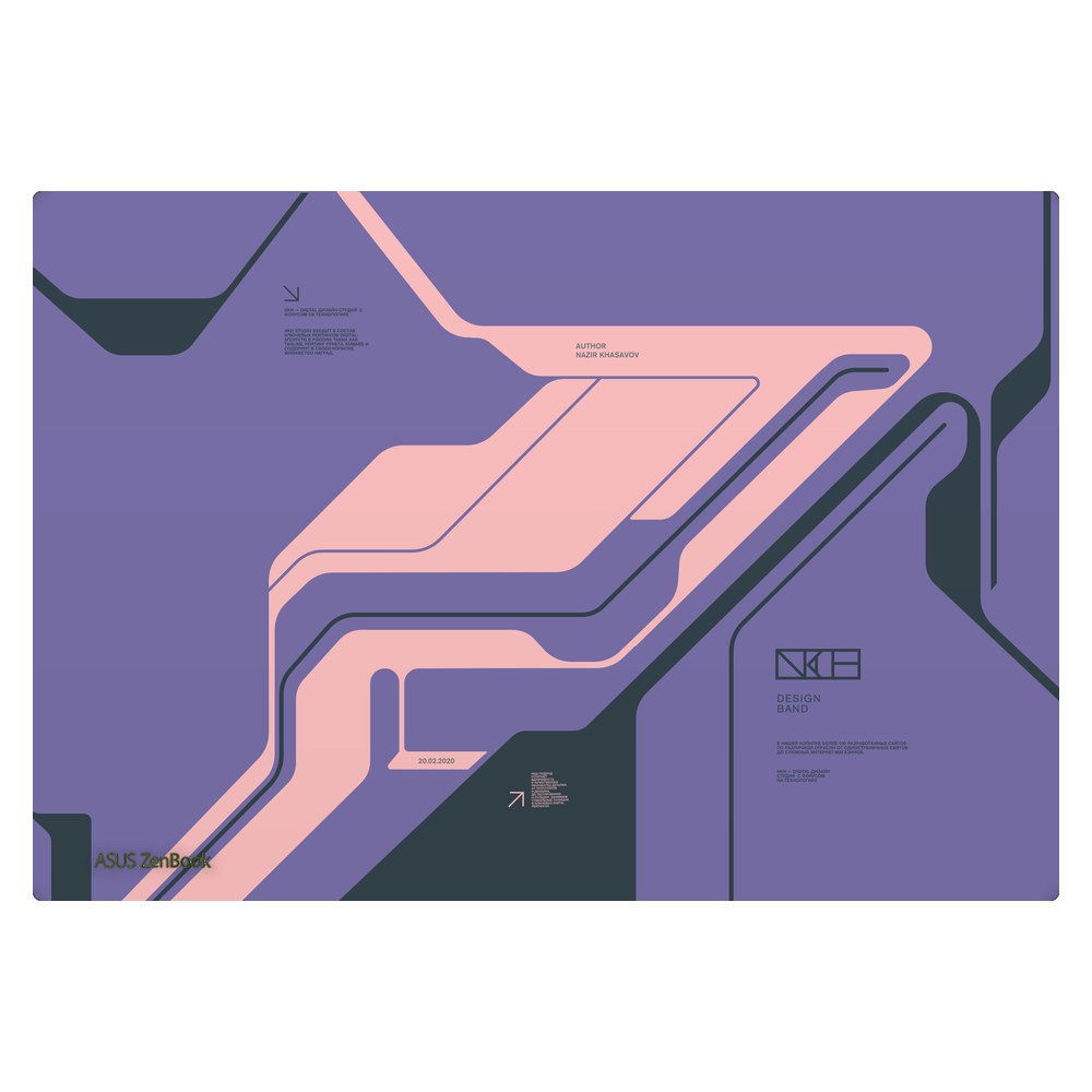 ASUS Zenbook 14 Oled - UX3405CA laptop skin - Purple Cyberpunk