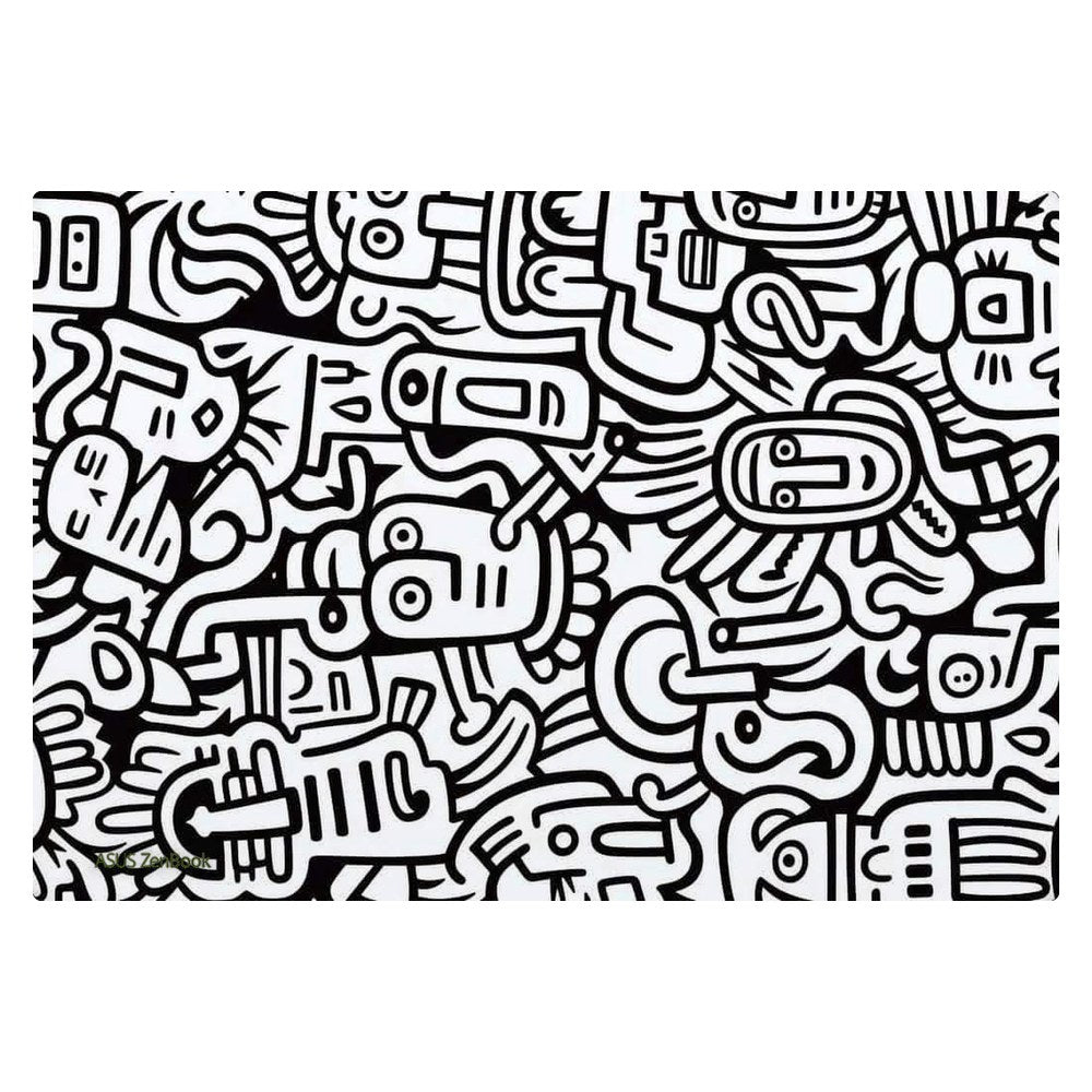 ASUS Zenbook 14 Oled - UX3405CA laptop skin - Whimsical Black and White