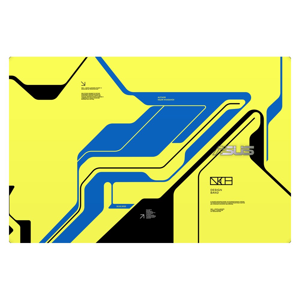 ASUS ZenBook 14 UX425E laptop skin - Cyber Yellow