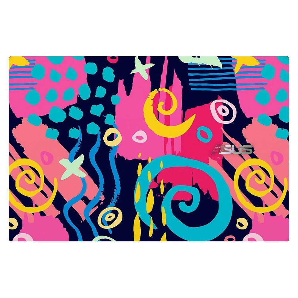 ASUS Zenbook 14, Q408UG laptop skin - Geometric Neon Graphic
