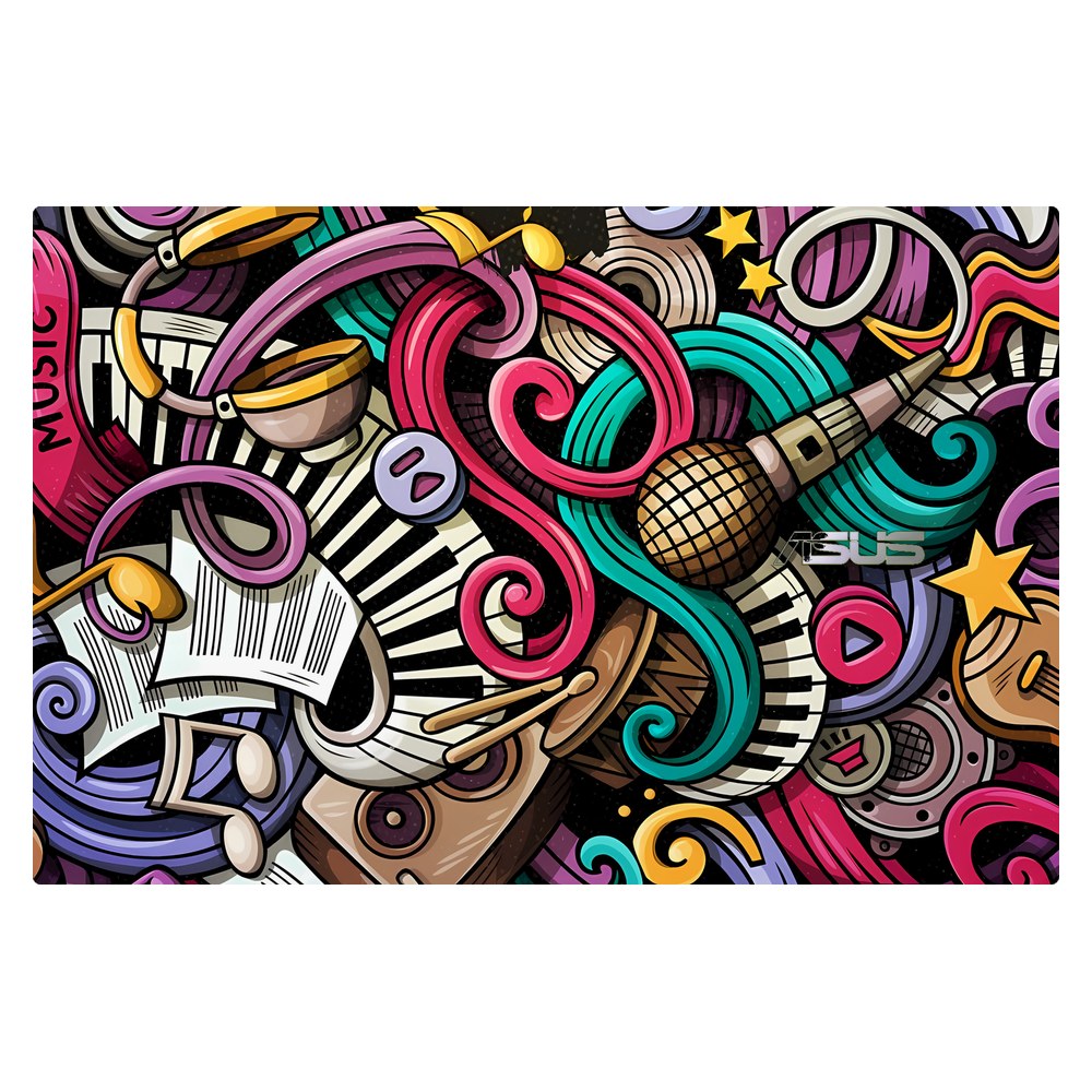 ASUS Zenbook 14 UM425 laptop skin - Music Doodle
