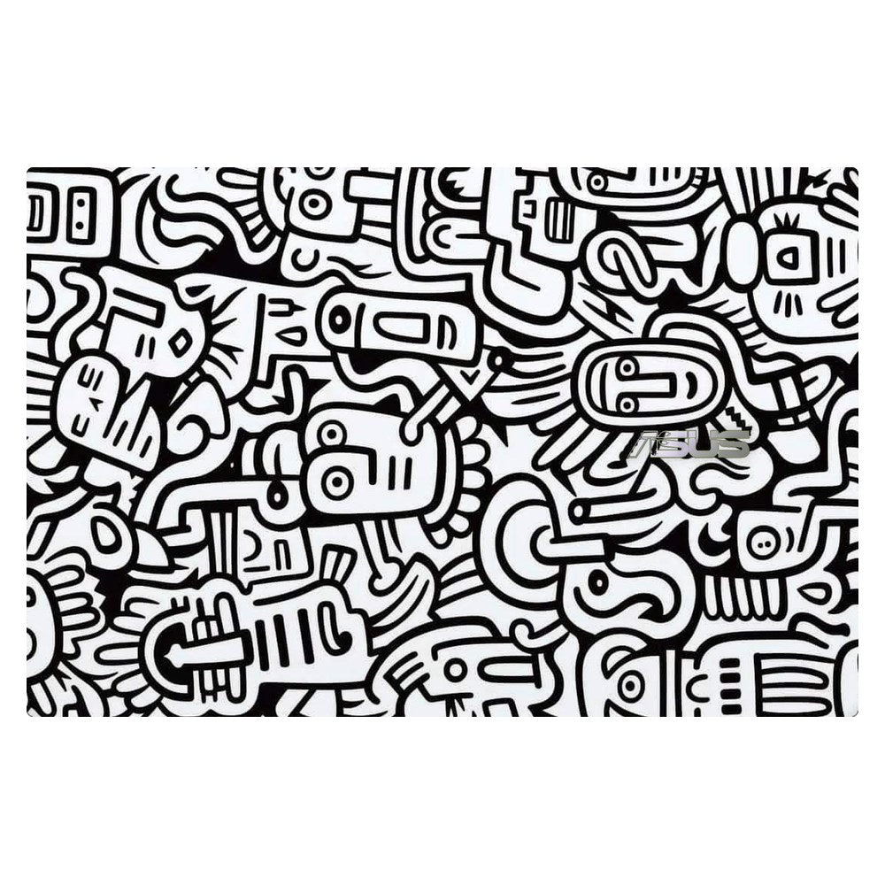 ASUS ZenBook 14 UX425E laptop skin - Whimsical Black and White