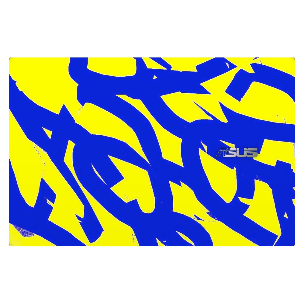 ASUS Zenbook 14 UM425 laptop skin - Yellow Abstract Flow