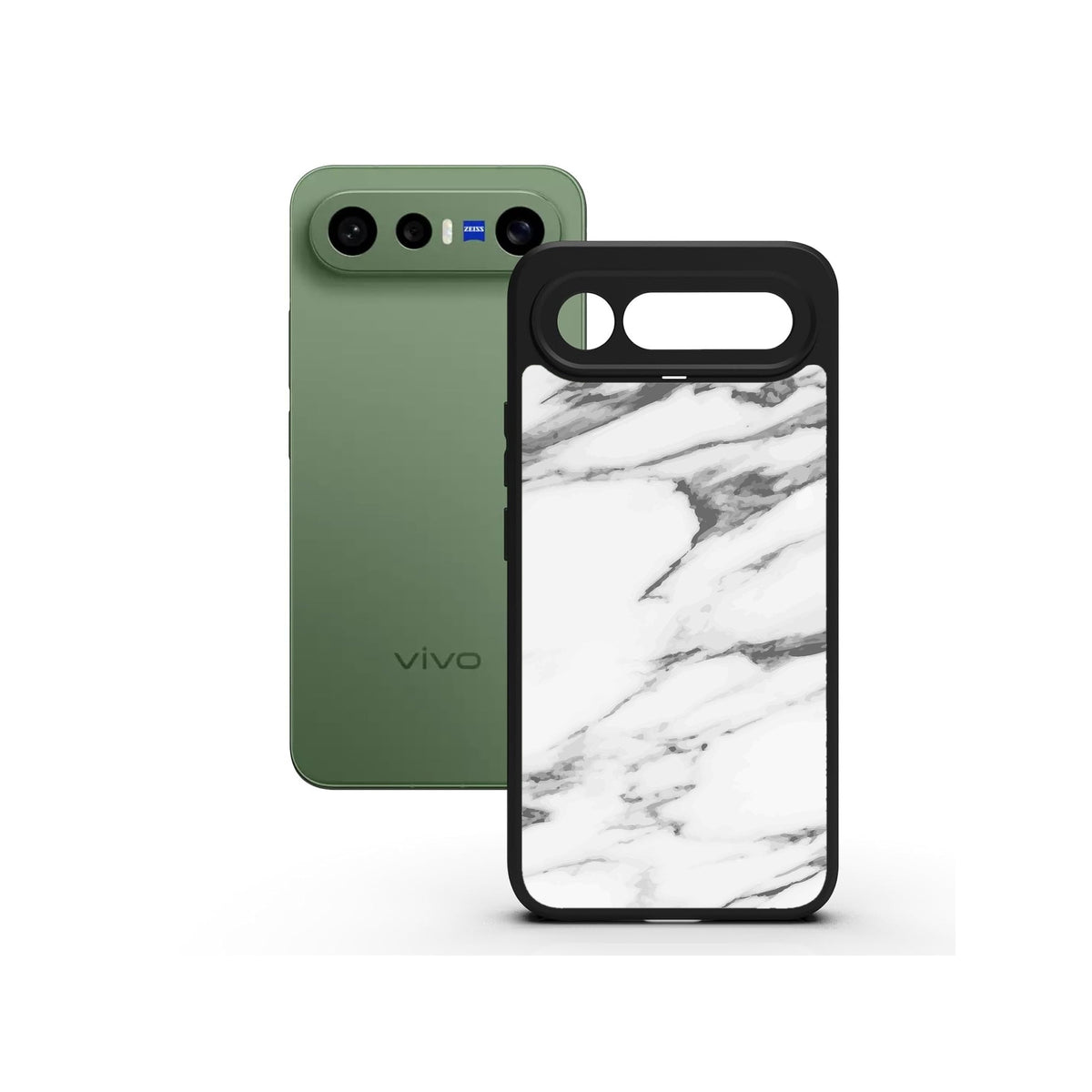 Marble White printed Doyers case, alternate view
