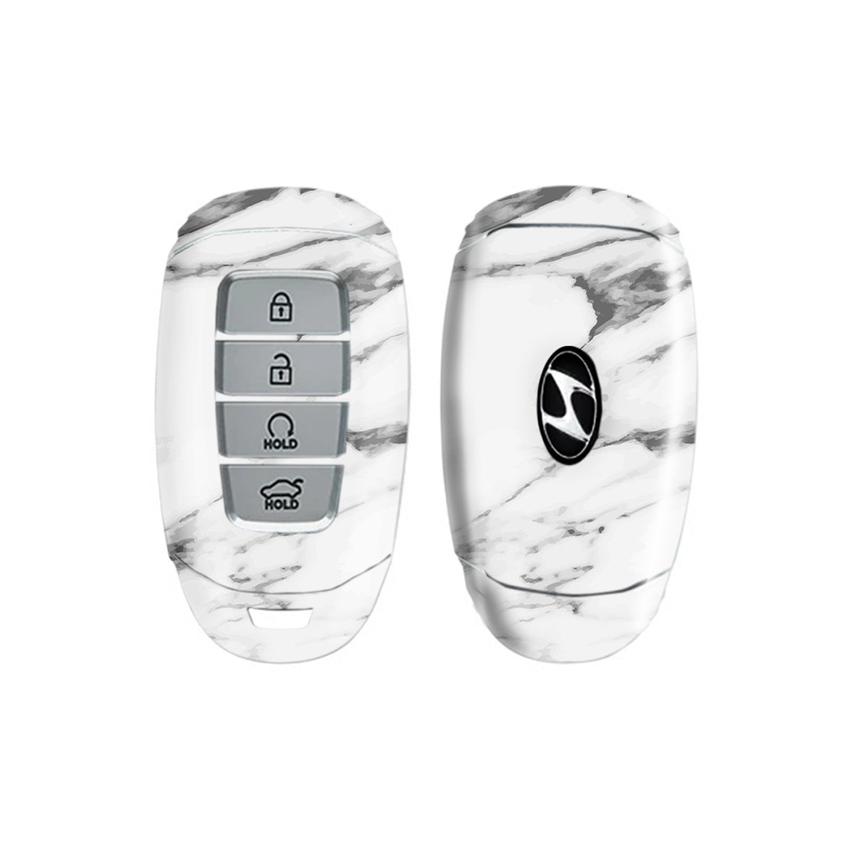 White Marble - Car Key Skins