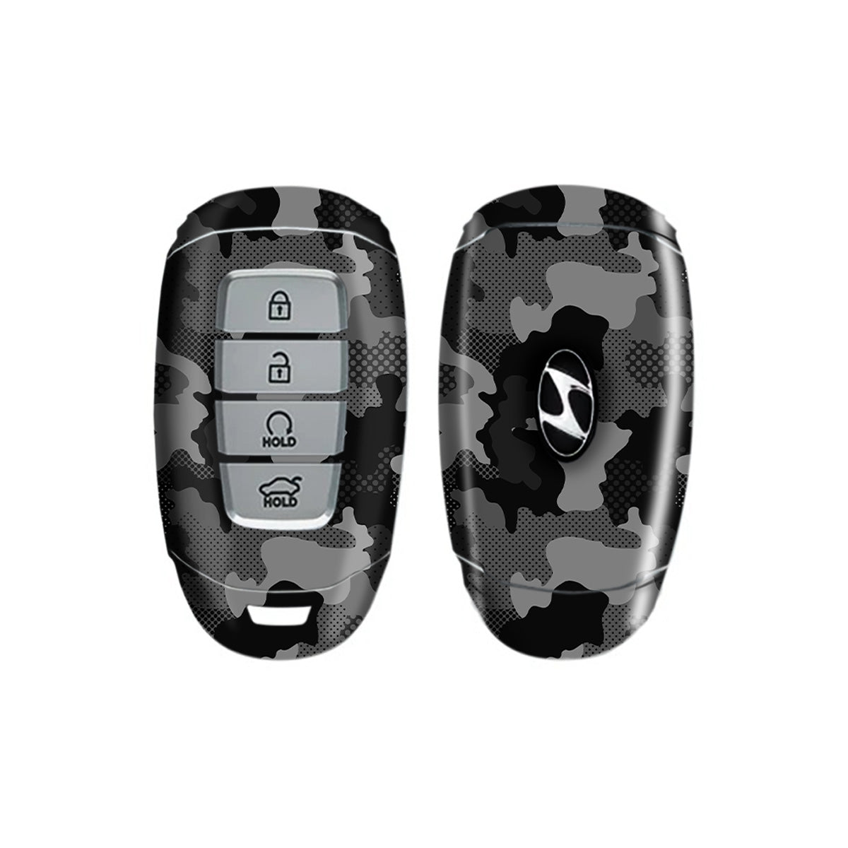 Military Black Camo - Car Key Skins