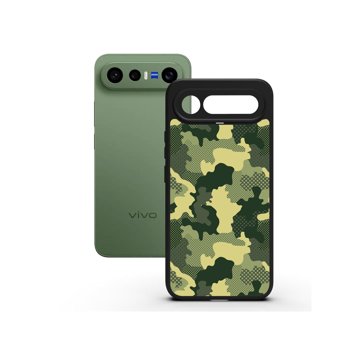 Military Green Camo printed Doyers case, alternate view