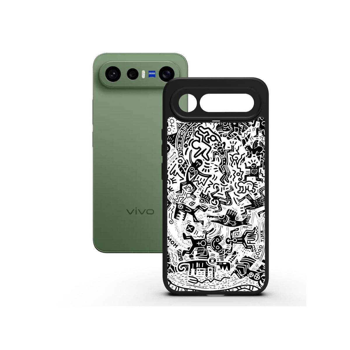 Monochromatic Psycho printed Doyers case, alternate view