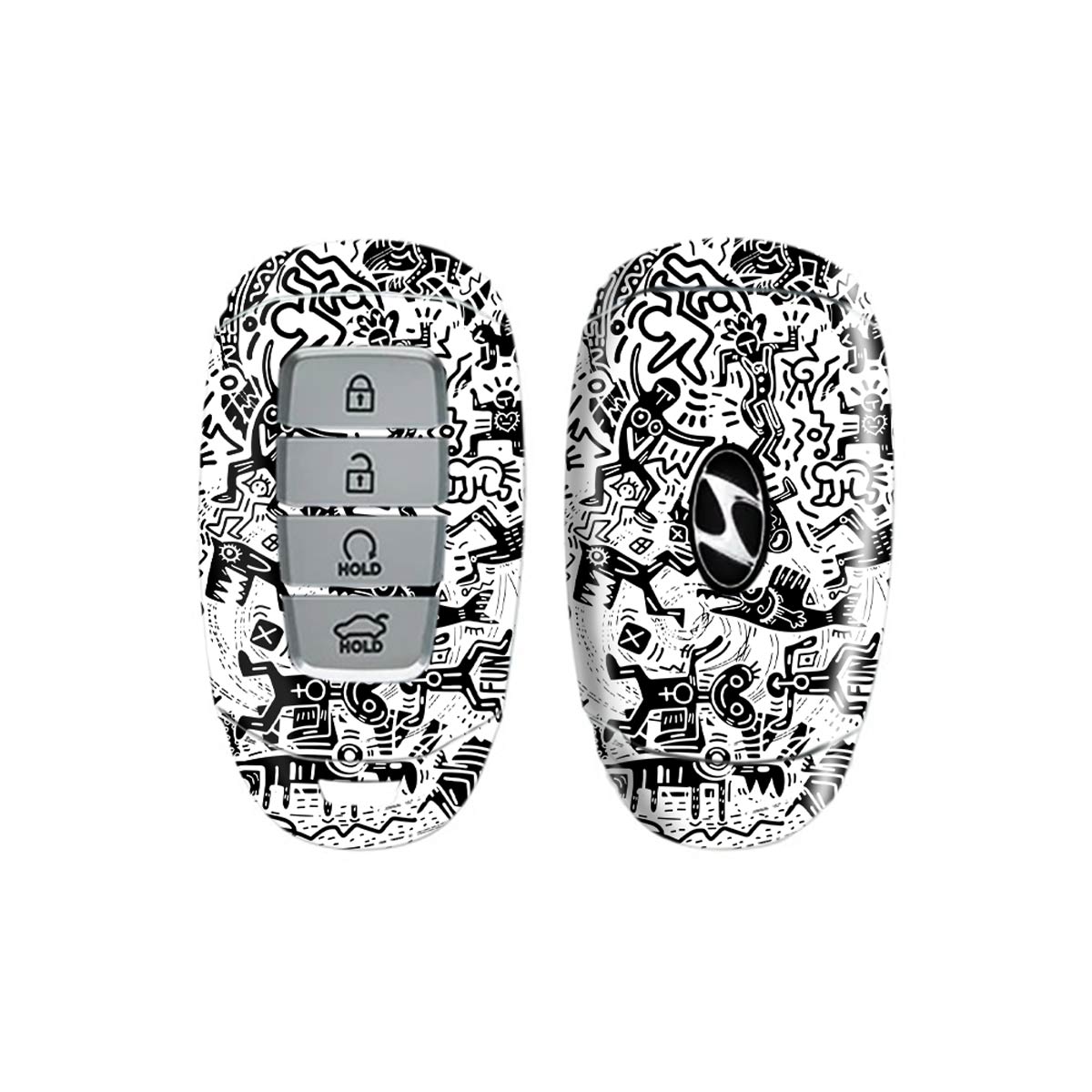Monochromatic psycho - Car Key Skins