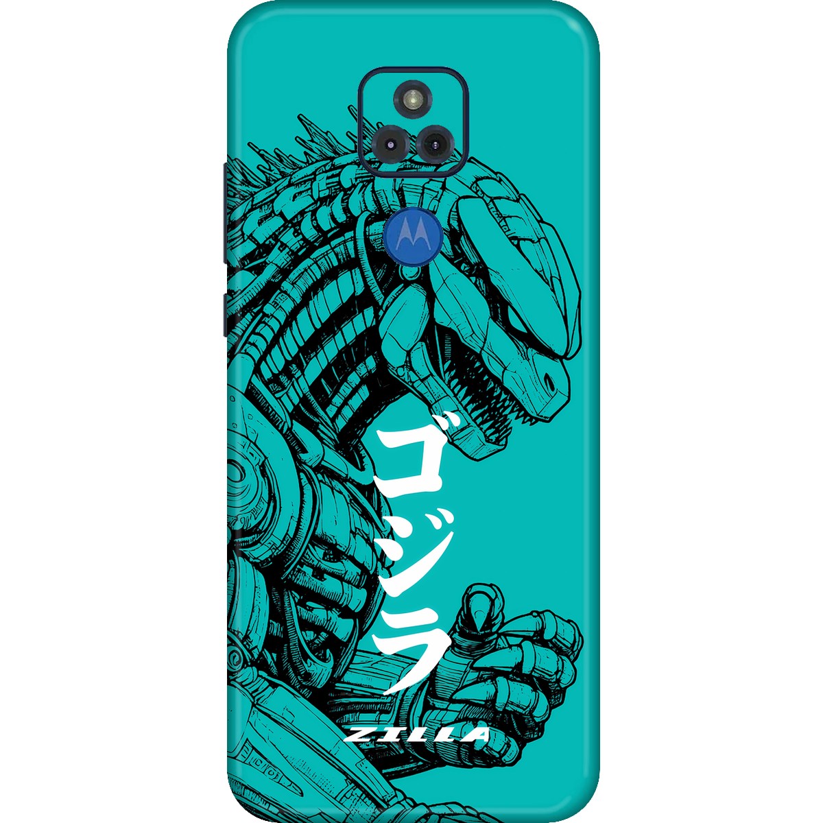 Zilla limited edition skin on moto g play 2021