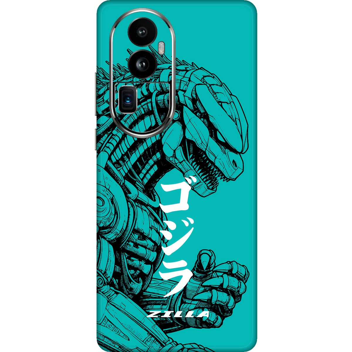 Zilla limited edition skin on oppo reno 10 pro plus 5g
