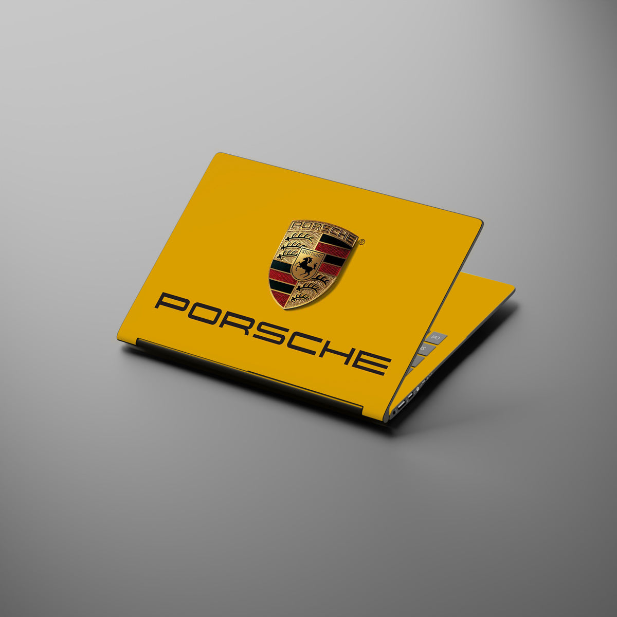 Golden Porsche - Laptop Skins & Wraps