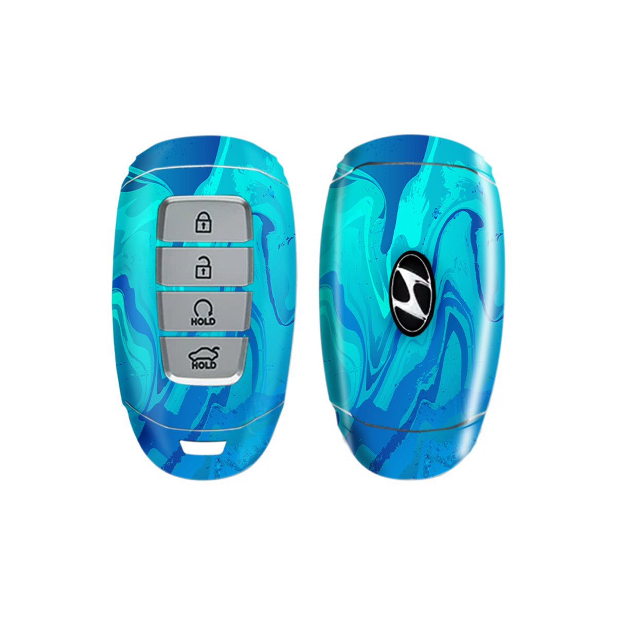 Poseidon Blue - Car Key Skins