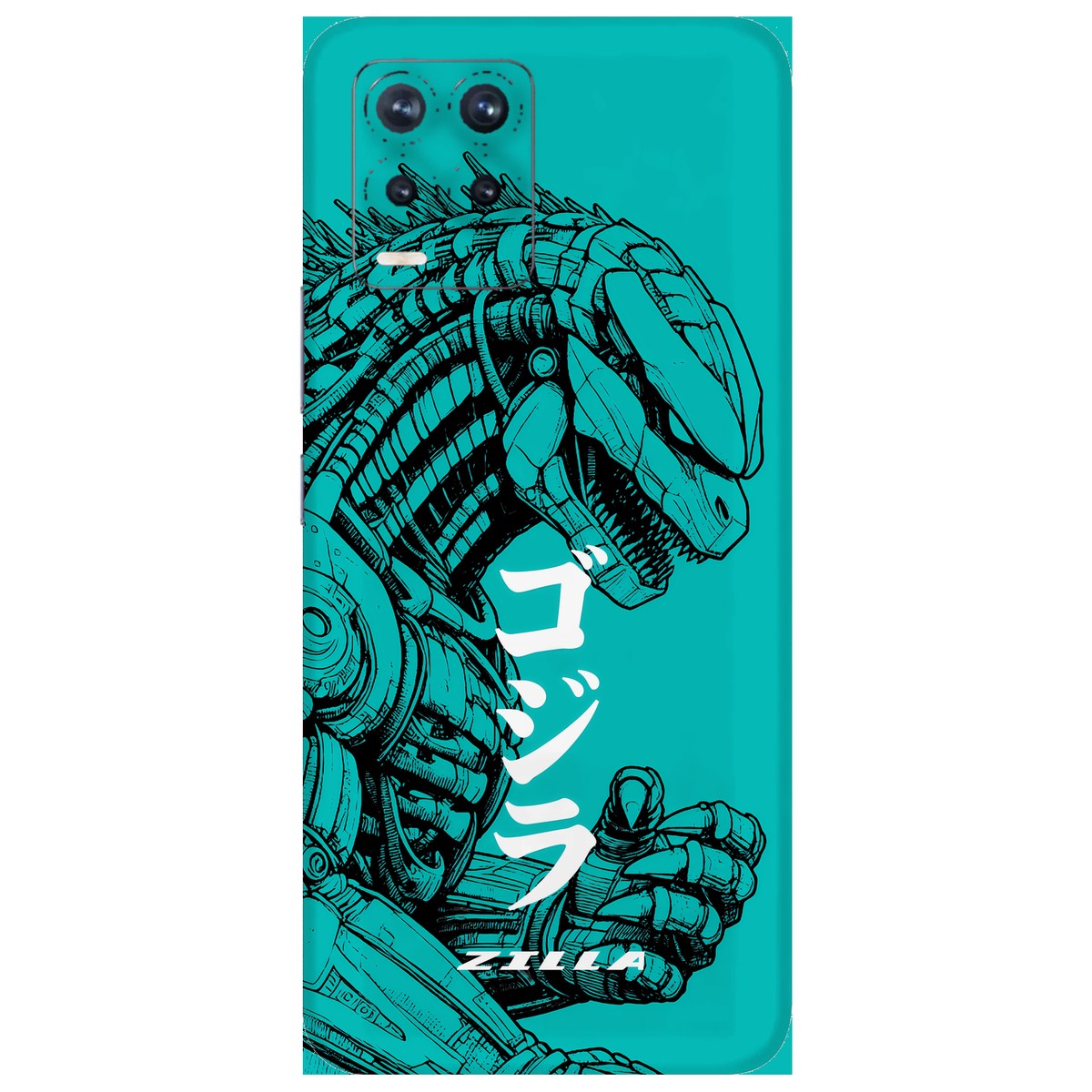 Zilla limited edition skin on Realme 8 Pro