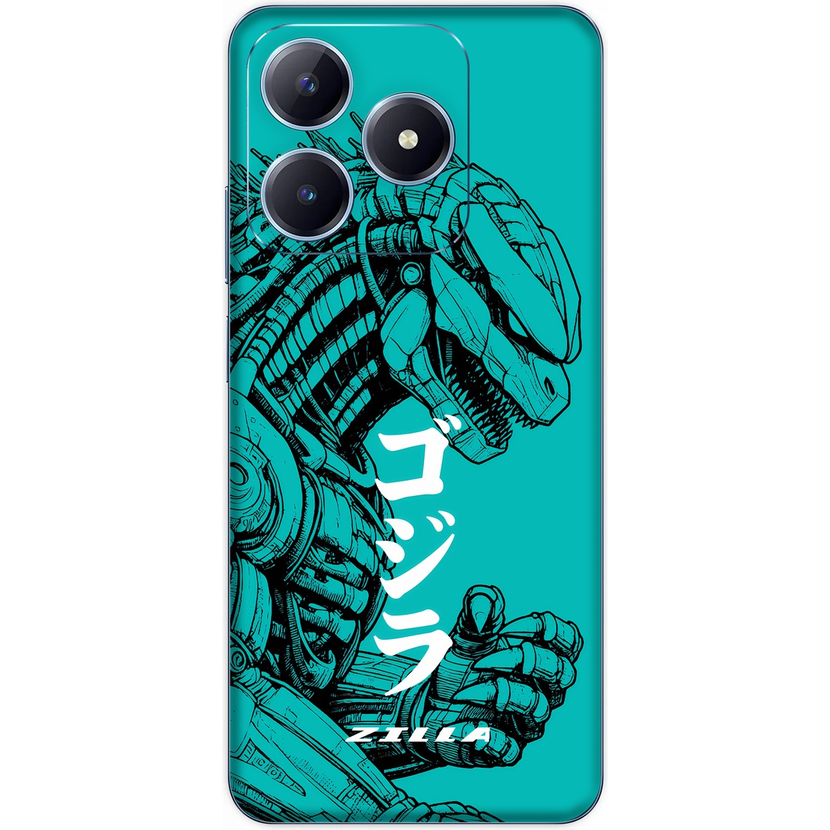 Zilla limited edition skin on Realme C63