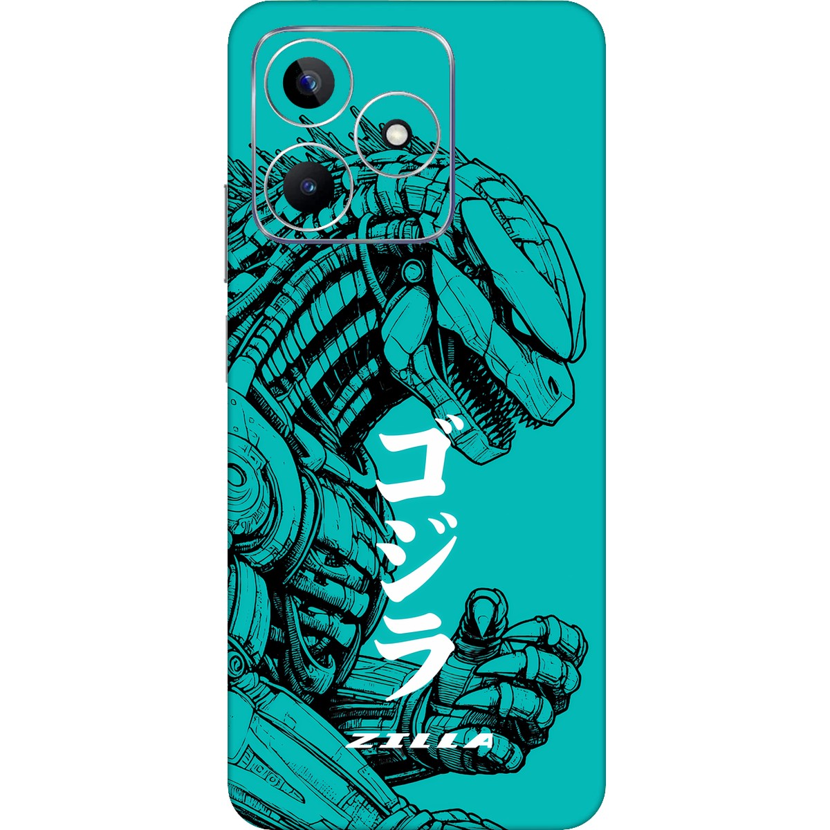 Zilla limited edition skin on Realme Narzo N53