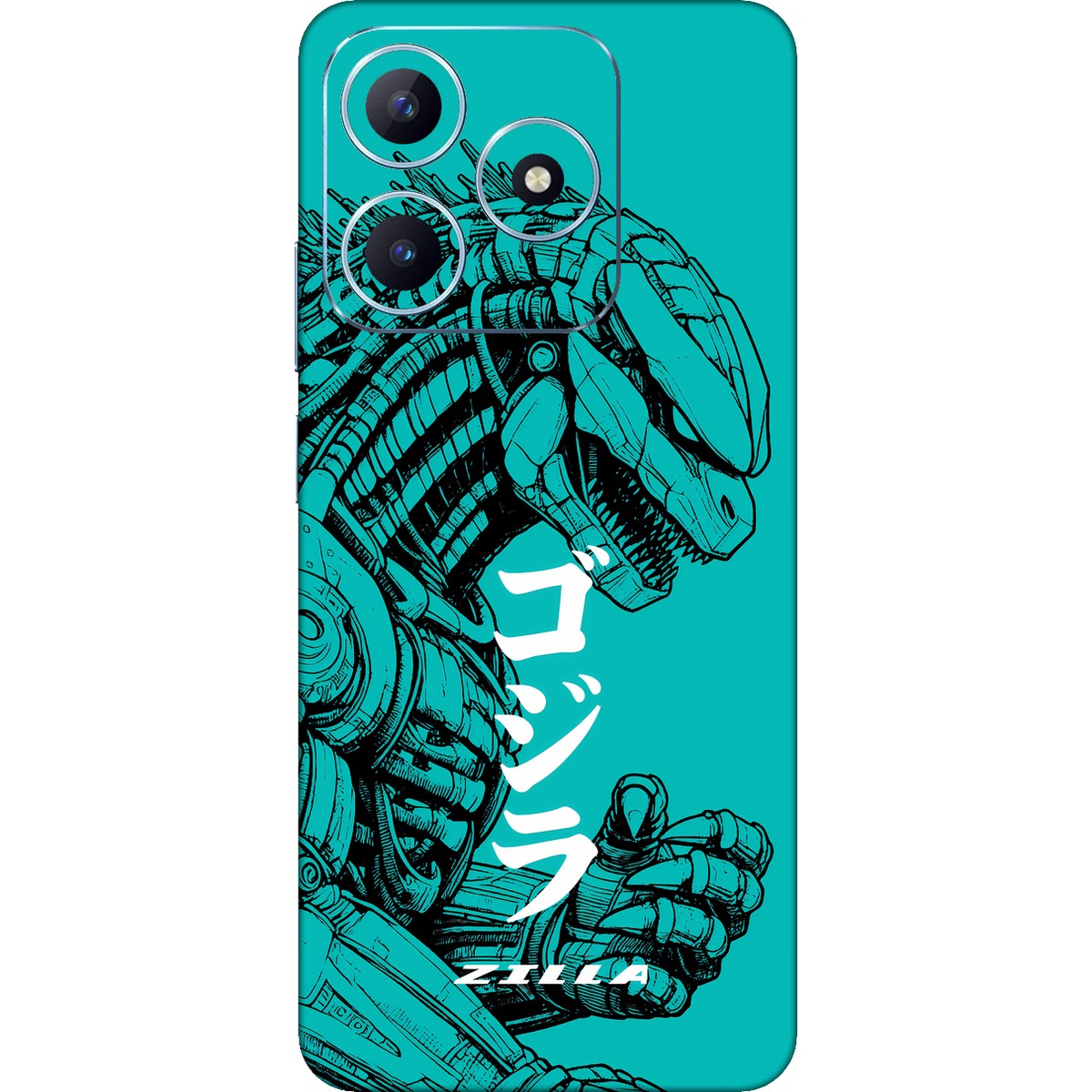 Zilla limited edition skin on Realme Narzo N61