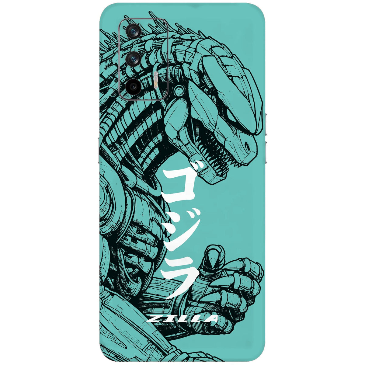 Zilla skin on Realme X7 Max (5G) by Decalz - Kongzilla limited edition