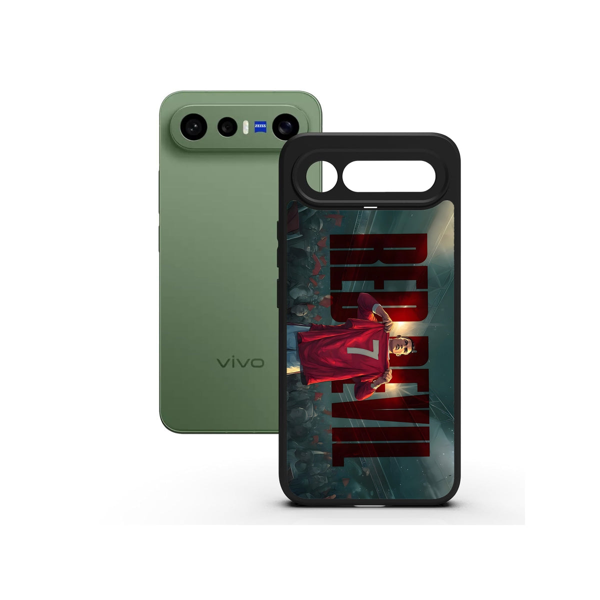 Red Aura printed Doyers case, alternate view