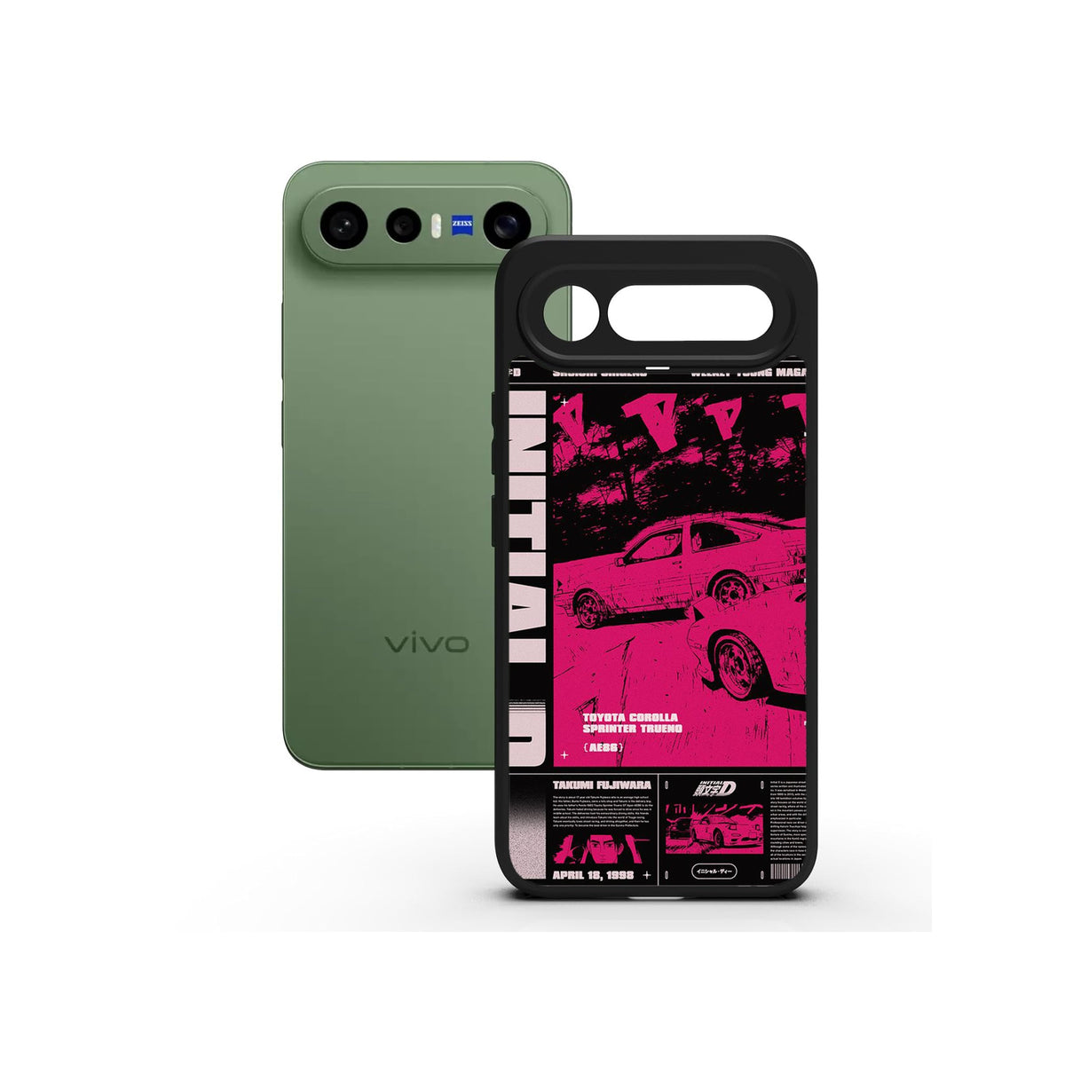 Retro Toyota printed Doyers case, alternate view