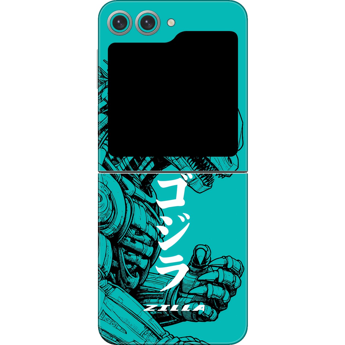 Zilla limited edition skin on samsung galaxy z flip 6