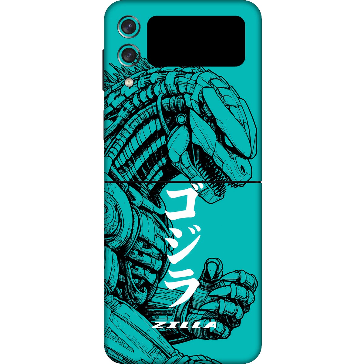 Zilla limited edition skin on samsung z flip 3