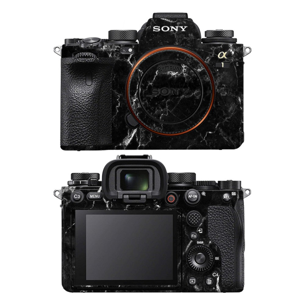 Sony A1 camera skin - Black Marble