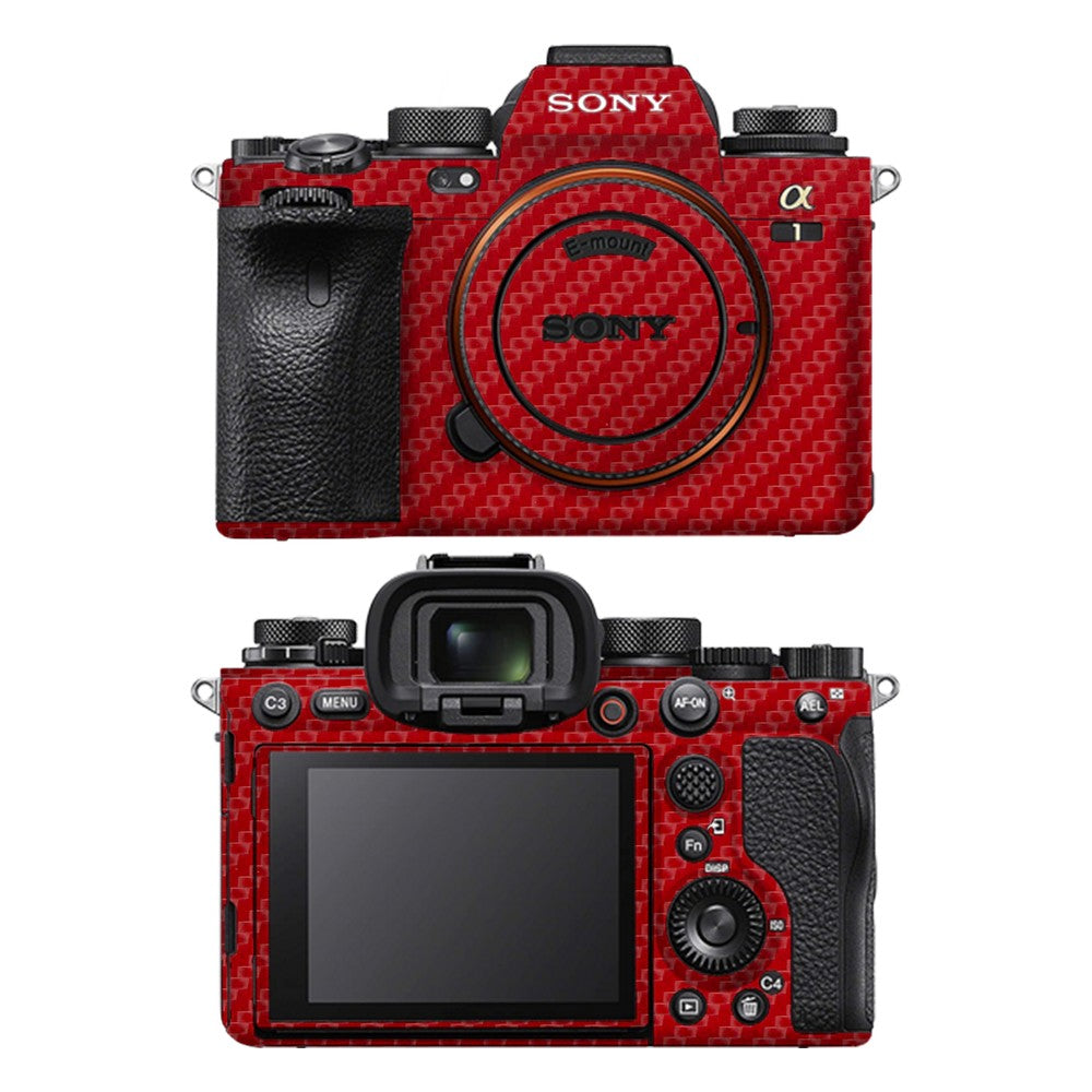 Sony A1 camera skin - Carbon Red